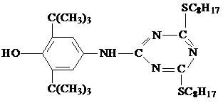 6-(4-hydroxy-3,5-di-tert-butylanilino)- 2,4-Bis(octylthio)-1,3,5-triazine